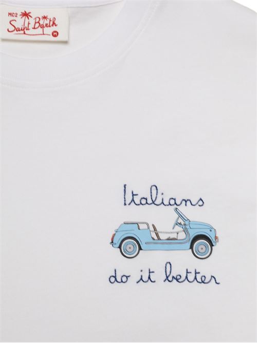 T-shirt uomo Portofino bianca MC2 SAINT BARTH | PORTOFINO04514L